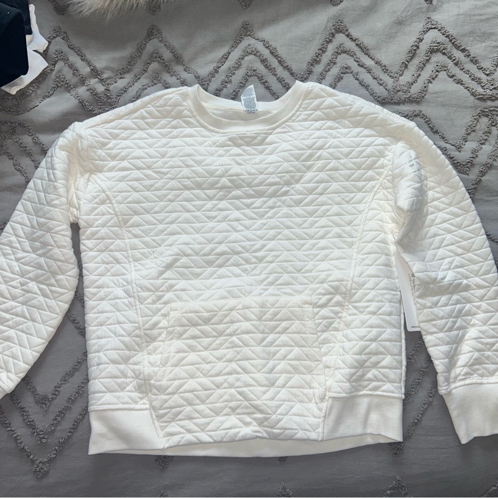 White sweatshirt